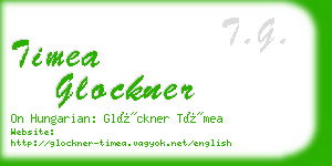 timea glockner business card